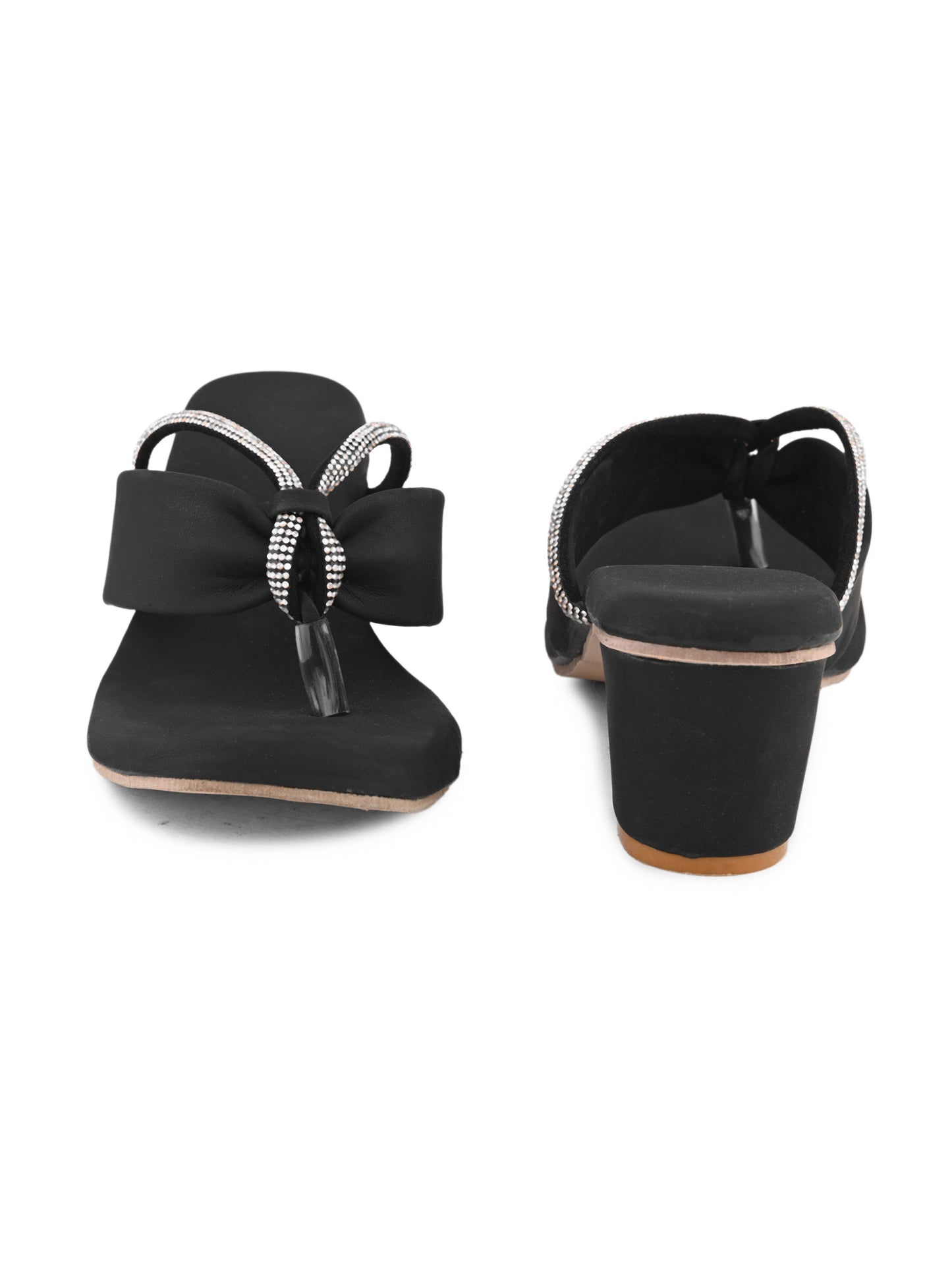 Ravis v shape chain heel