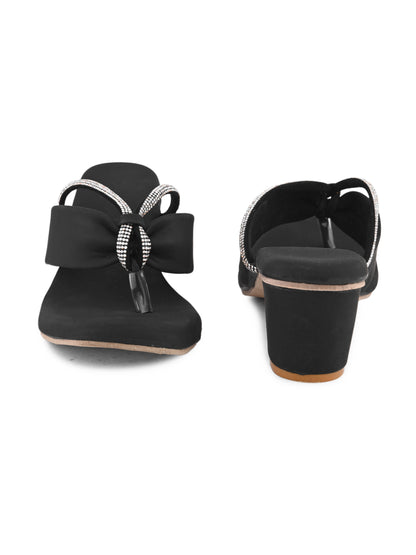 Ravis v shape chain heel