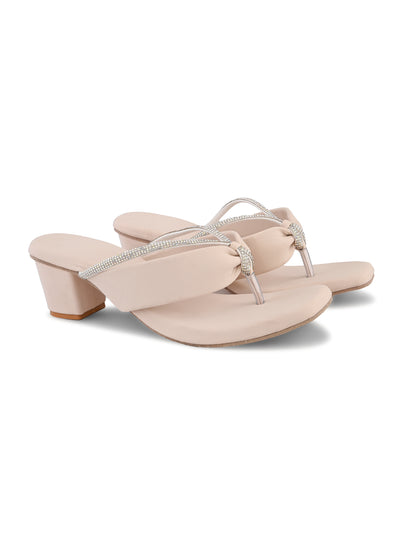 Ravis v shape chain heel