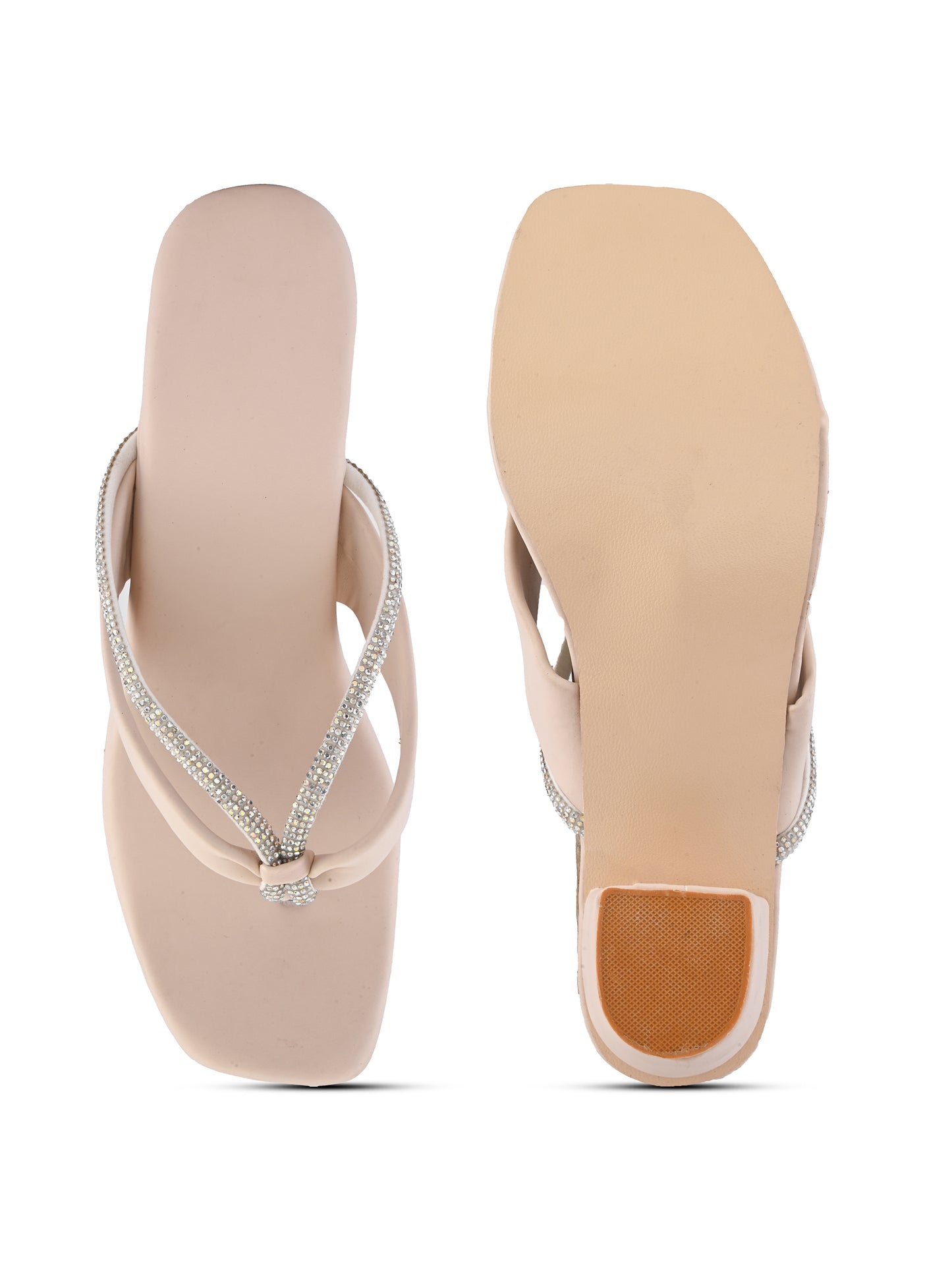 Ravis v shape chain heel