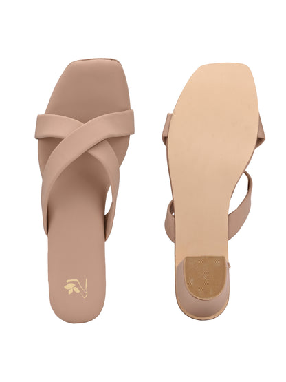 Ravis Women's Elegant Sparkle Crros Heel