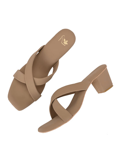 Ravis Women's Elegant Sparkle Crros Heel