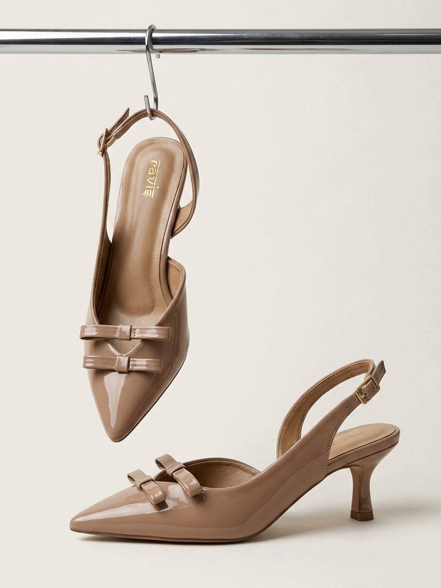 Beige | Charm Point Heels
