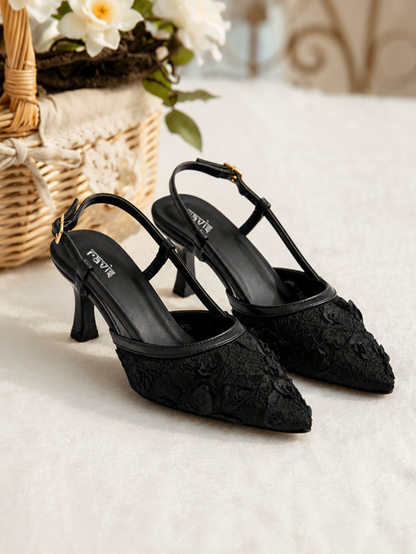Black | Rose Slingbling Heel02