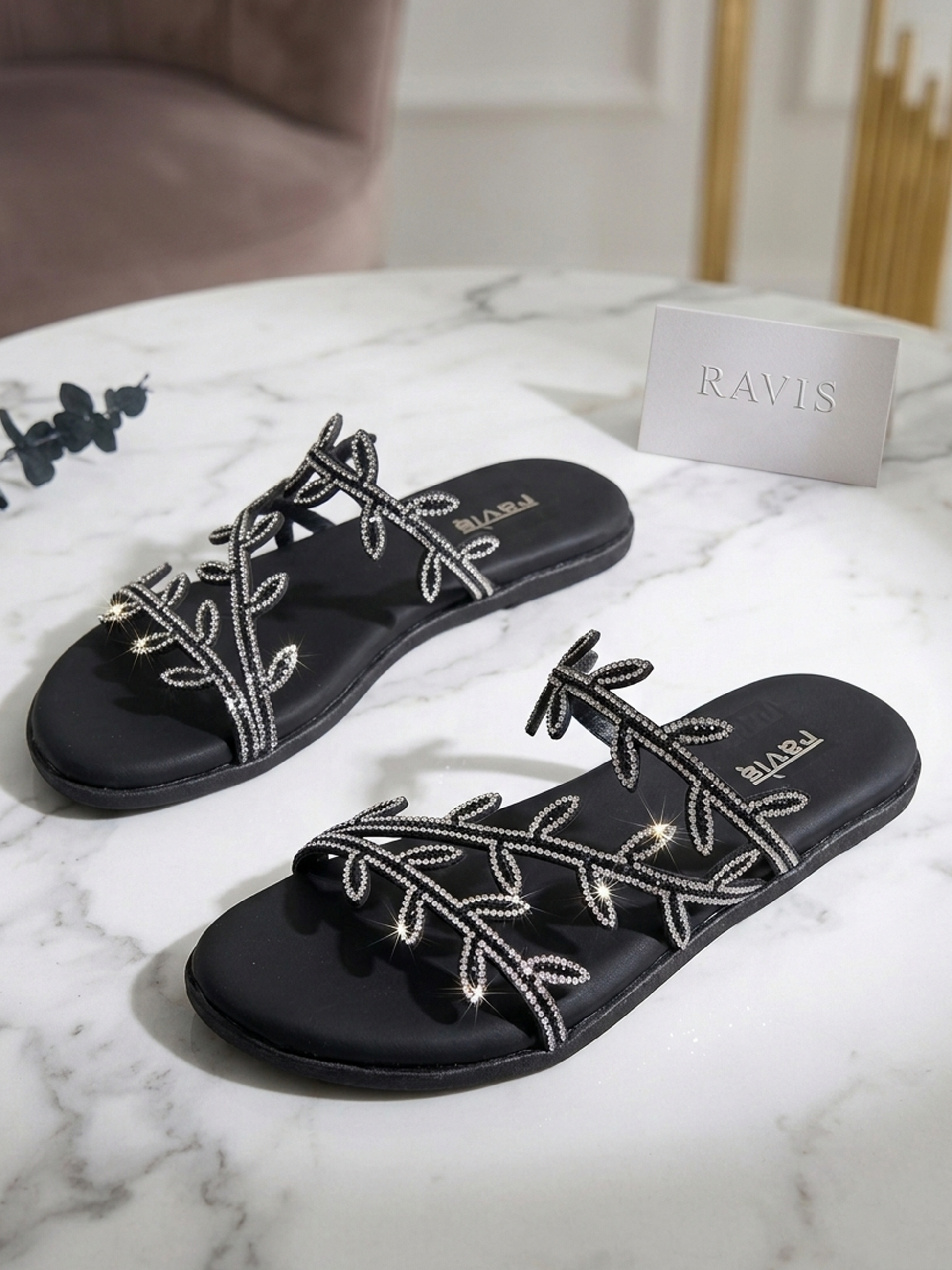 Black | Vine Spark Flats
