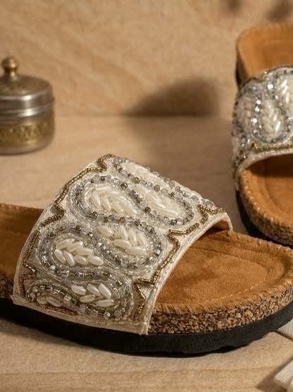 DesertMuse Embroidered Slippers