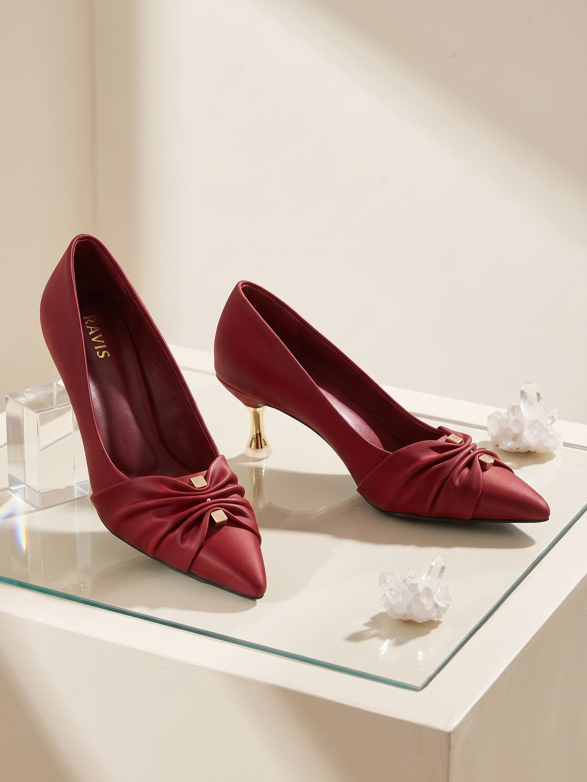 Mehroon | Twist Charm Heels