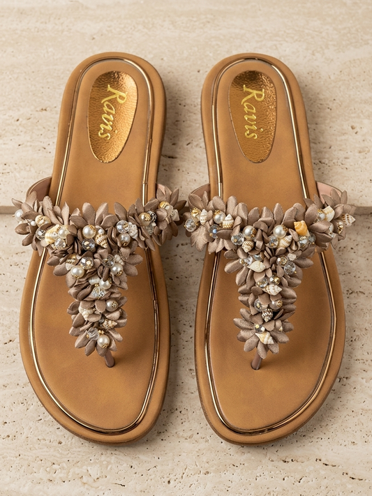 Pearl Toe-Ring Flats