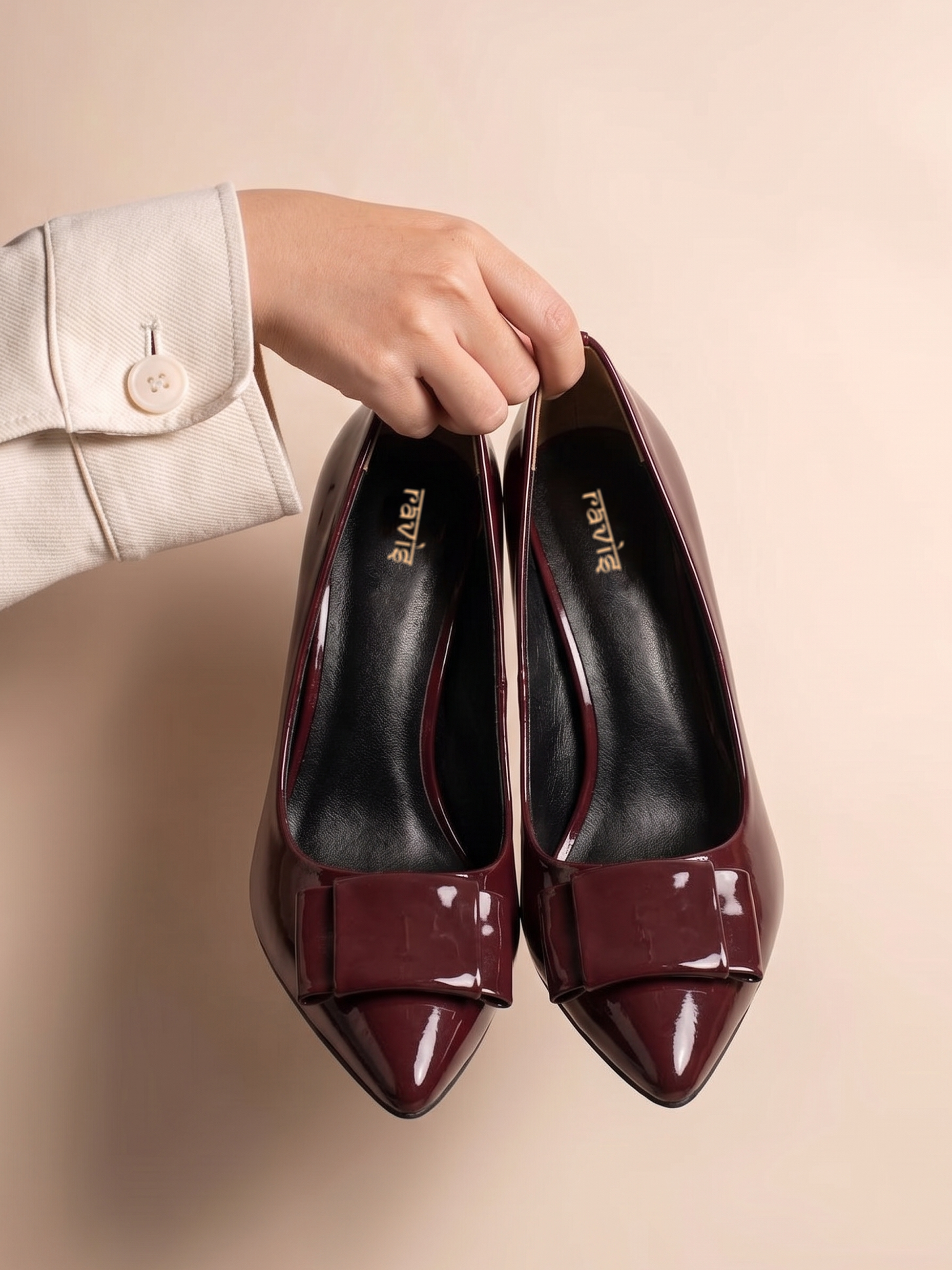 Mehroon | Bella Bow Heel