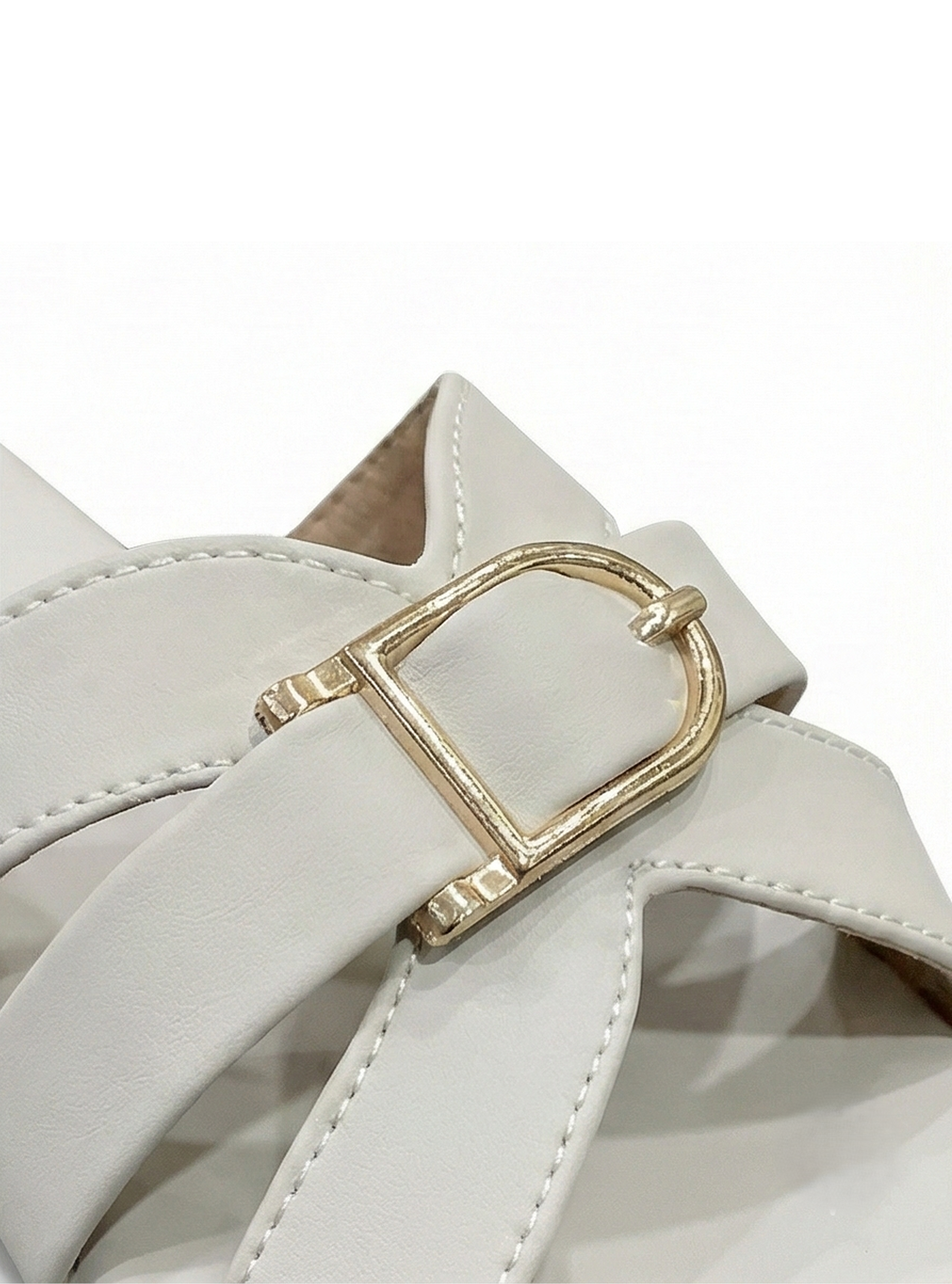 Grey | Ravis Women Studded Cross Strap Slipper