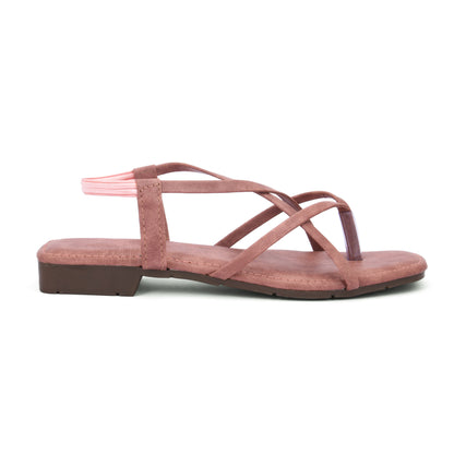 Ravis Triple Elastic Strap Criss-Cross Flats – Stylish Comfort for Everyday