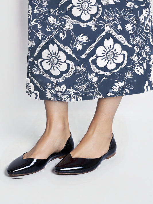 RAVIS Glossy Ballerina Flats for Women – Elegant Office & Casual Wear