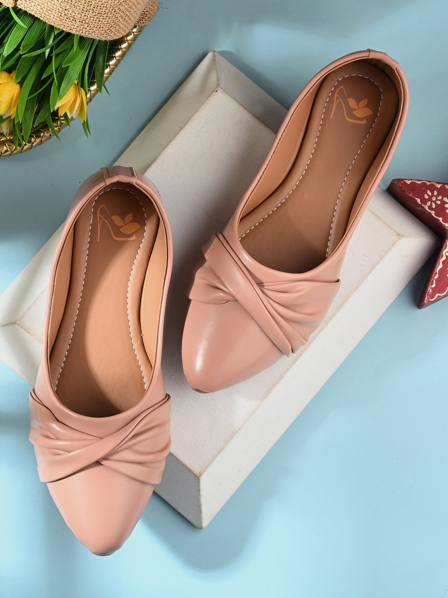 Ravis Women's Comfortable Pointed Toe Ballies