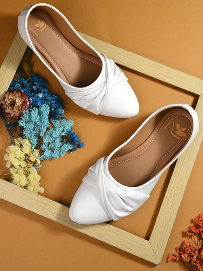 Ravis Women's Comfortable Pointed Toe Ballies