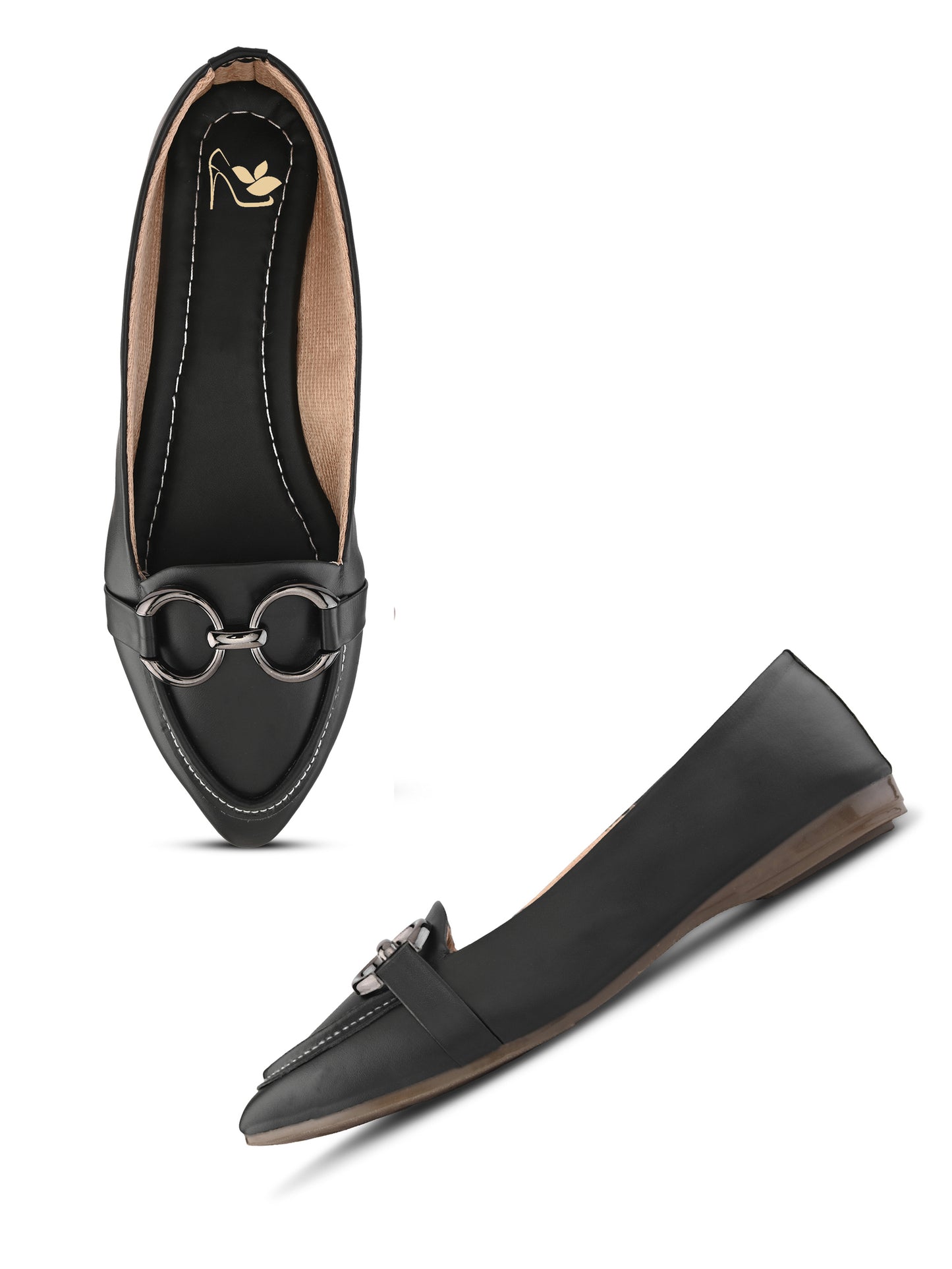 Ravis Women's Double 88 Pointed Toe Loafer