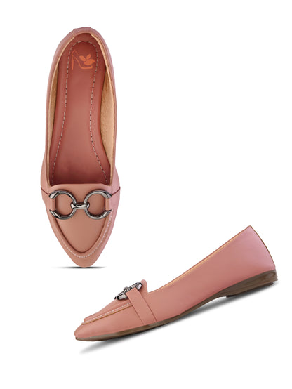 Ravis Women's Double 88 Pointed Toe Loafer