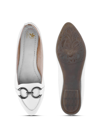 Ravis Women's Double 88 Pointed Toe Loafer