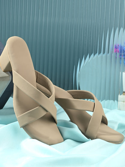 Ravis Women's Elegant Sparkle Crros Heel