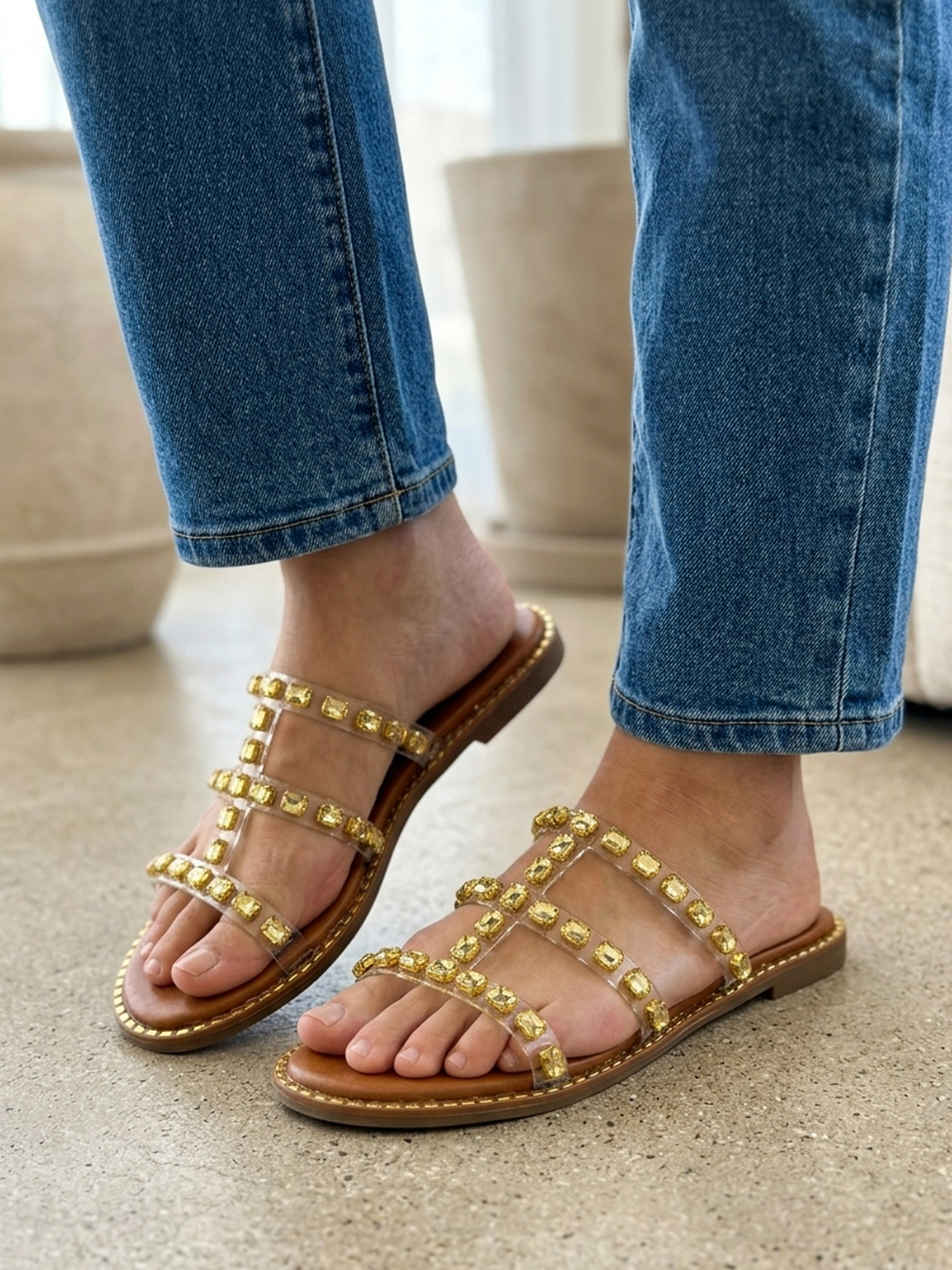 Transparent Stone Sliders