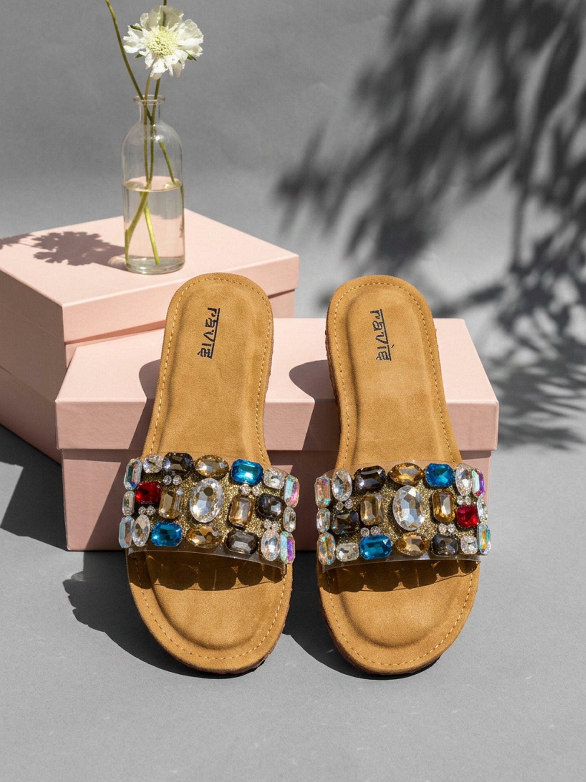 Multicolor | Crystal Multi slipper