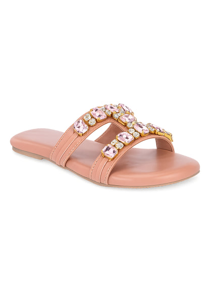 Peach | heera slipper side angle02