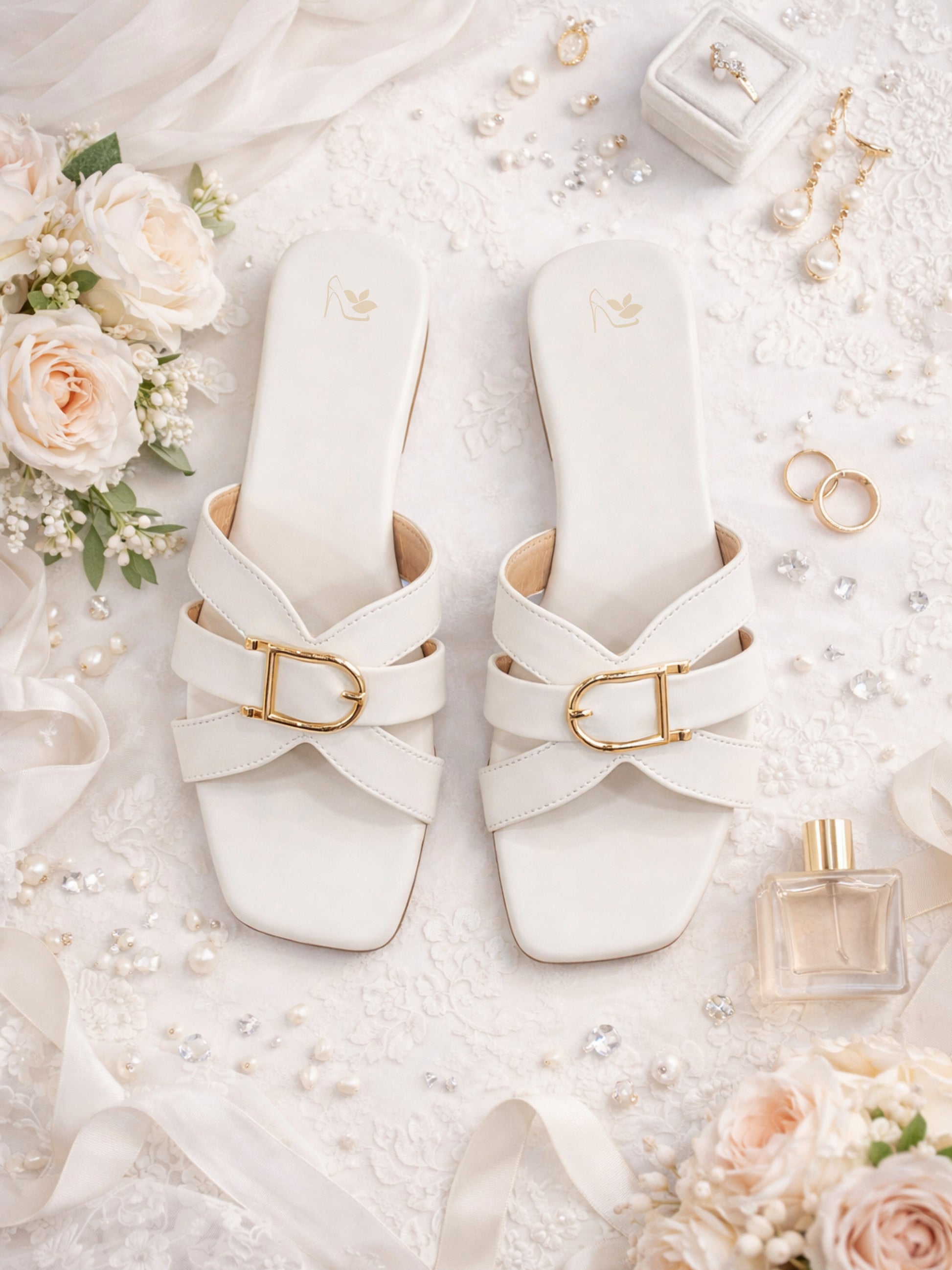 Grey | Ravis Women Studded Cross Strap Slipper