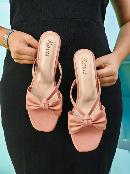 Ravis Bow Slingback Heels for Women