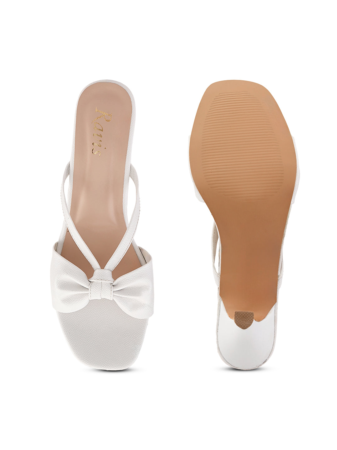 White Ravis Girls Mild Pencil Heel for women - product view 3