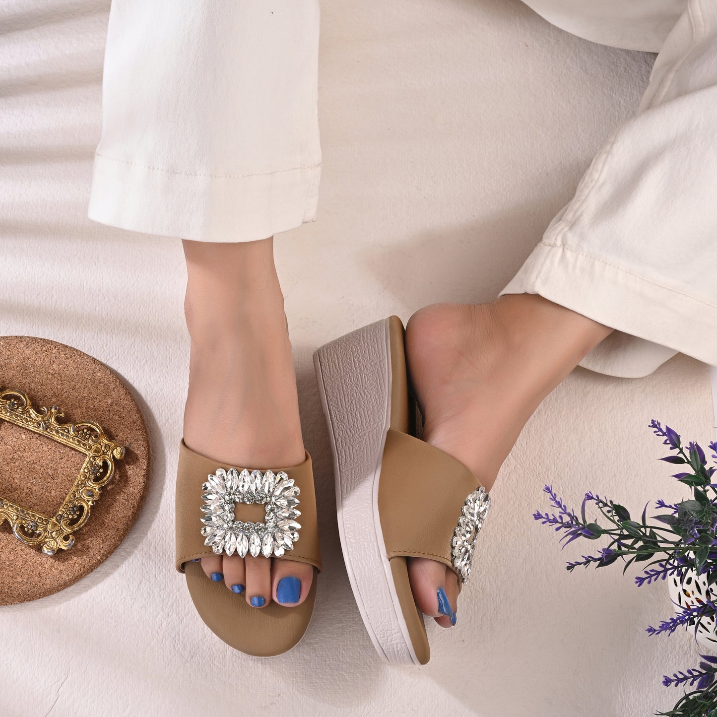 RAVIS  Fancy Slip-On with Embellished Buckle