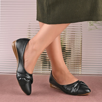 Ravis Knot Style Ballerina Flats – Daily Comfort Slip-On Shoes for Women