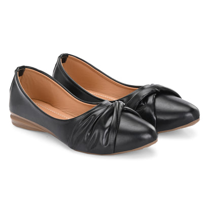 Ravis Knot Style Ballerina Flats – Daily Comfort Slip-On Shoes for Women