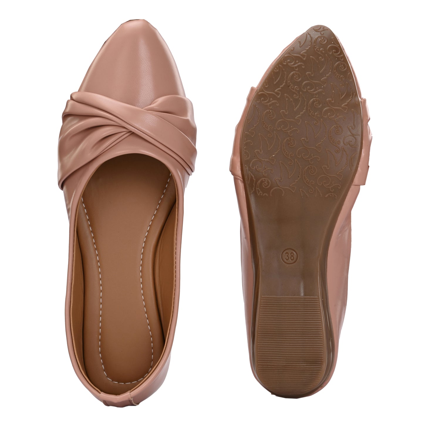 Ravis Knot Style Ballerina Flats – Daily Comfort Slip-On Shoes for Women