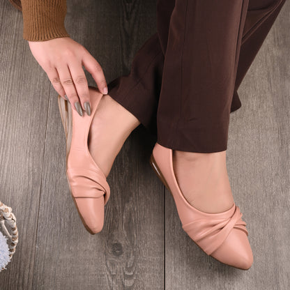 Ravis Knot Style Ballerina Flats – Daily Comfort Slip-On Shoes for Women