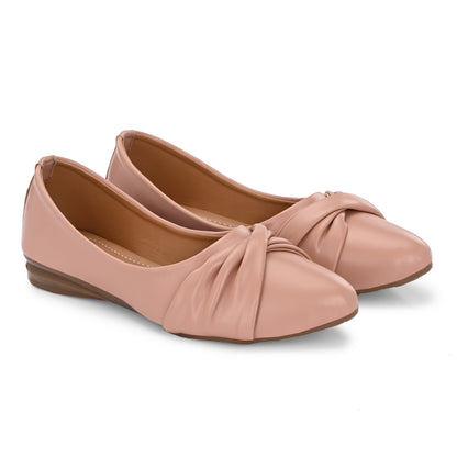 Ravis Knot Style Ballerina Flats – Daily Comfort Slip-On Shoes for Women