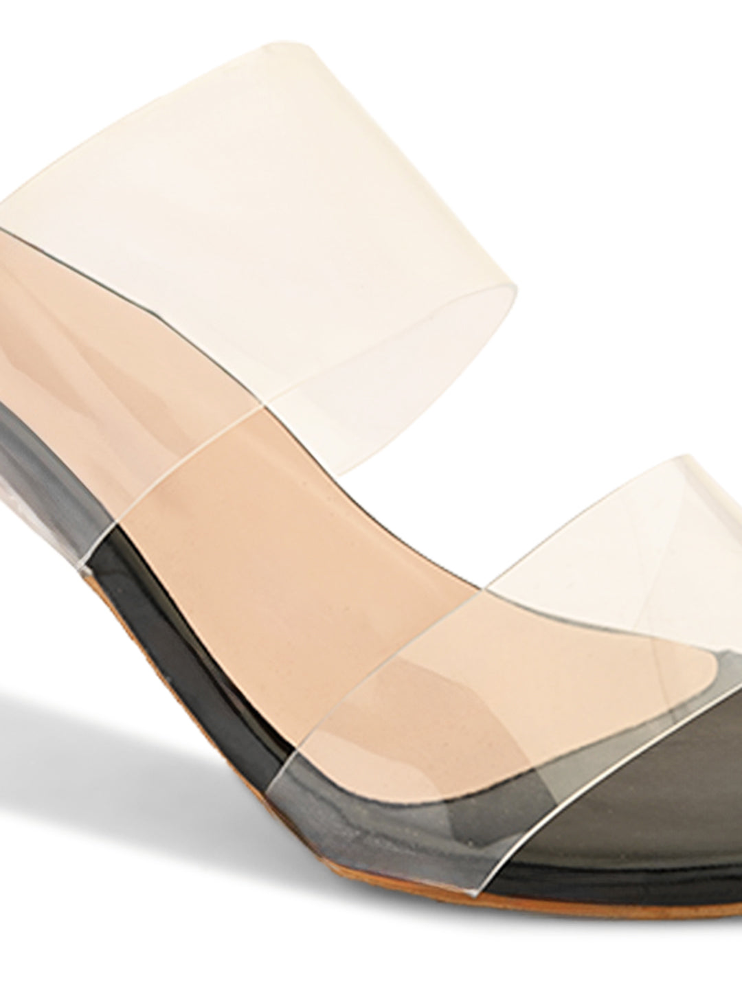 Ravis Transparent Block Heels for Women – Clear Strap | Party Wear Sandals