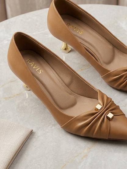 Brown | Twist Charm Heels