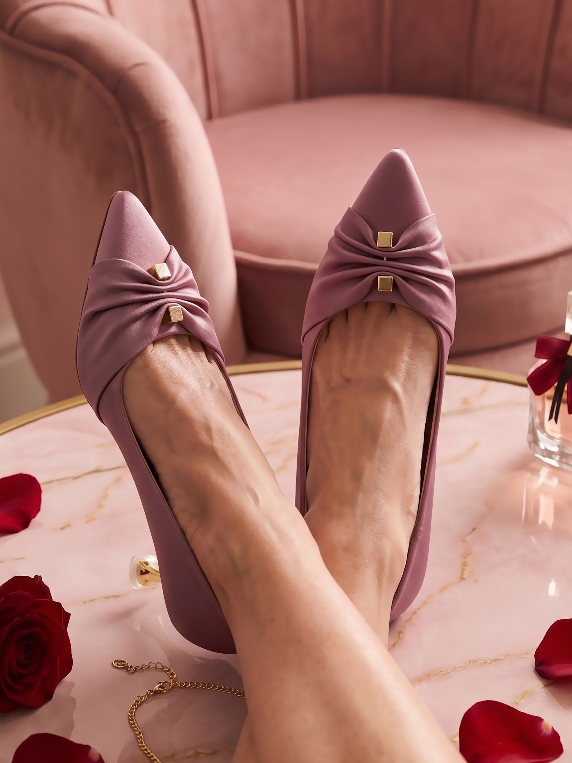 Woodrose | Twist Charm Heels