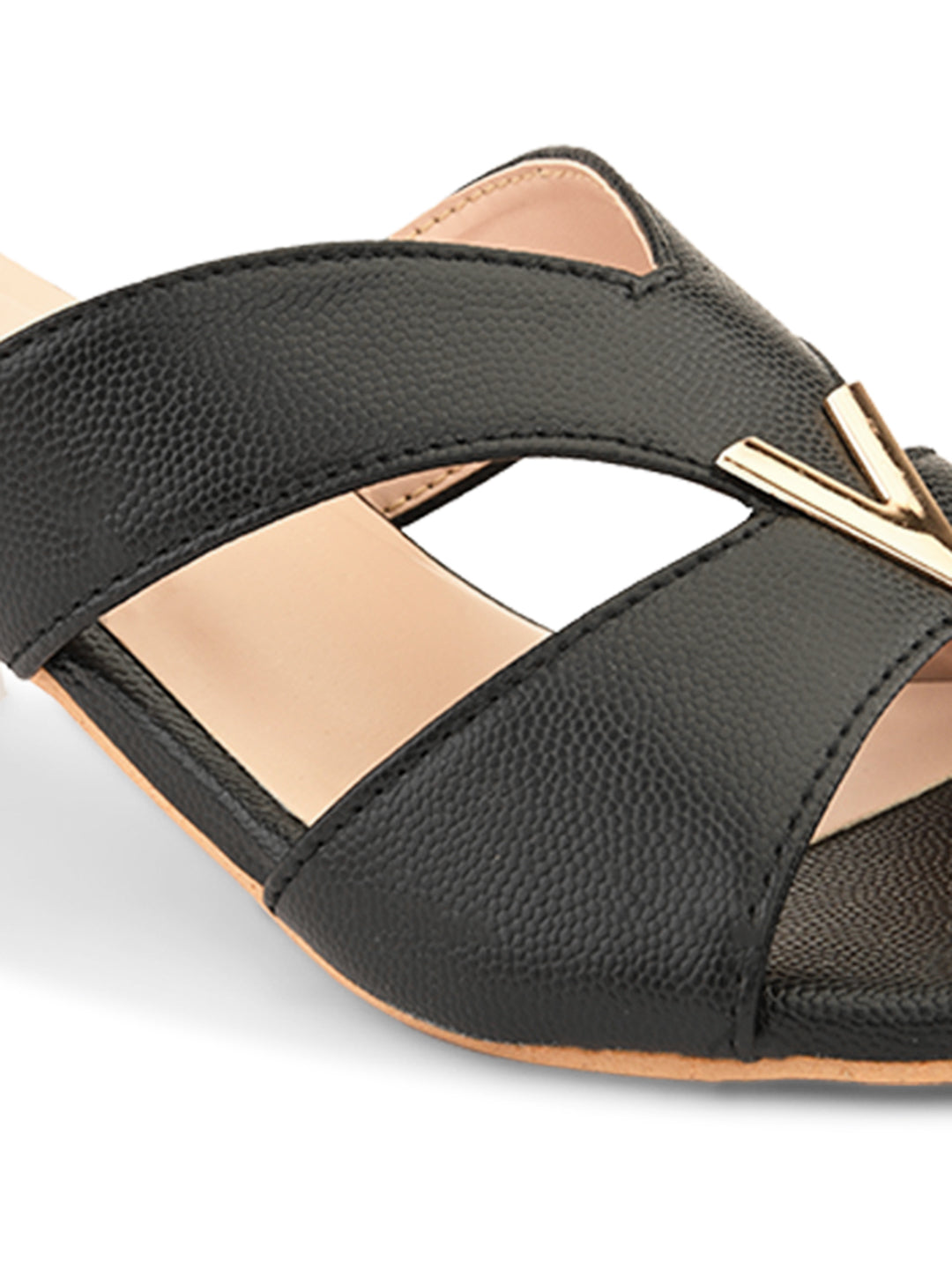 Ravis Partywear Girls V BUCKLE Transparent Heel