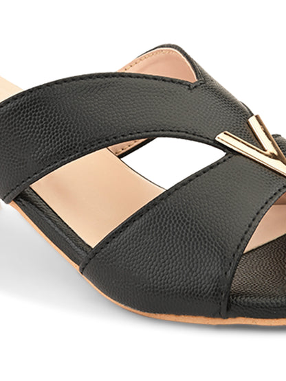 Ravis Partywear Girls V BUCKLE Transparent Heel