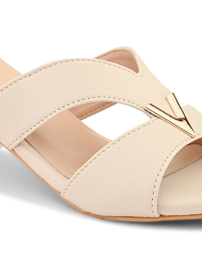 Ravis Partywear Girls V BUCKLE Transparent Heel