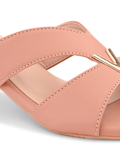 Ravis Partywear Girls V BUCKLE Transparent Heel