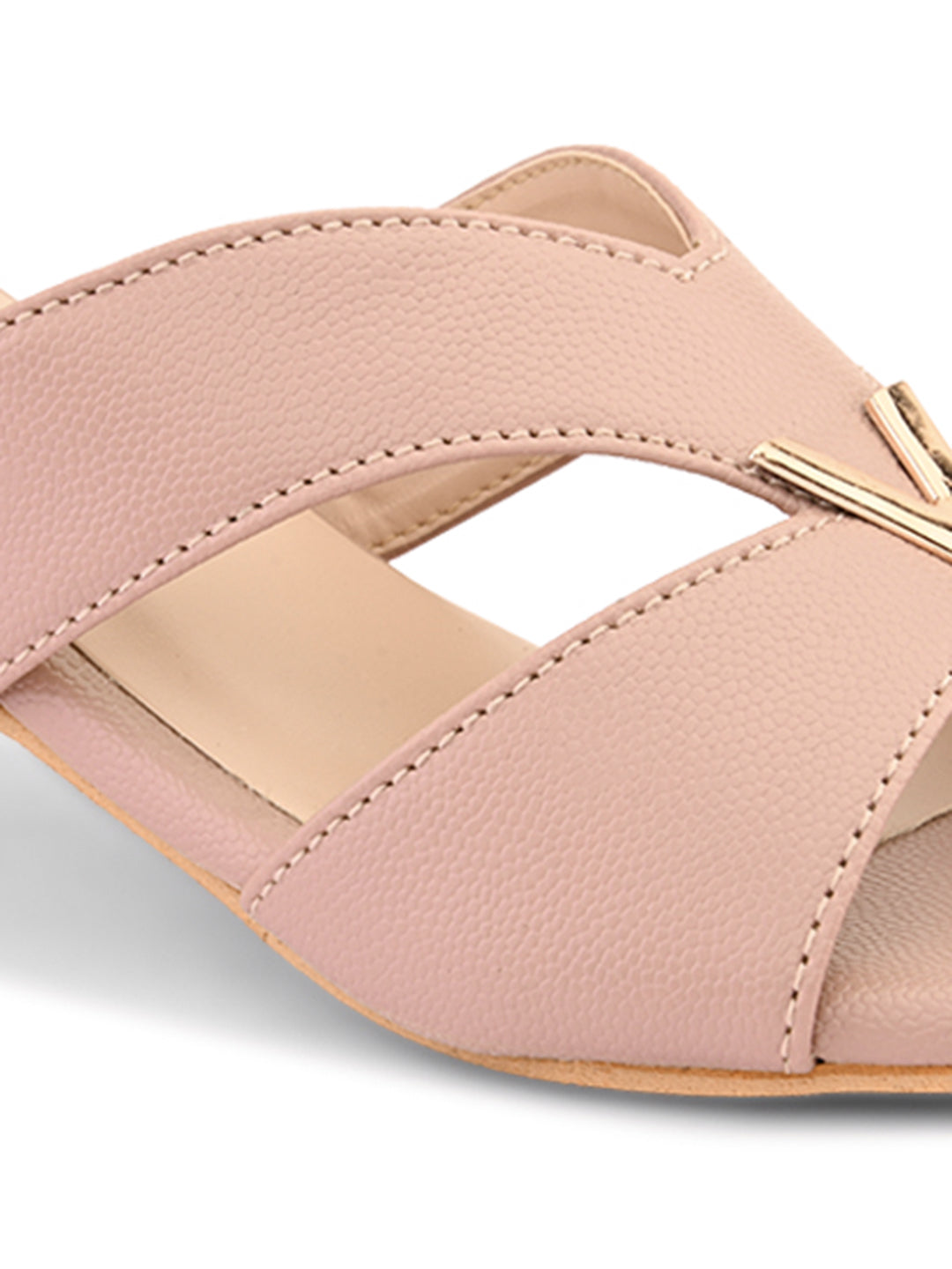 Ravis Partywear Girls V BUCKLE Transparent Heel