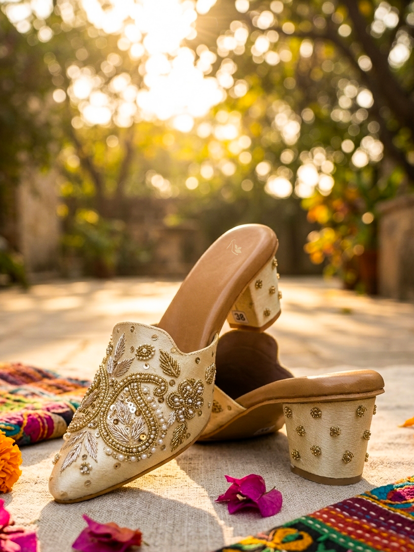 Ravis Handcrafted Heel Jutti