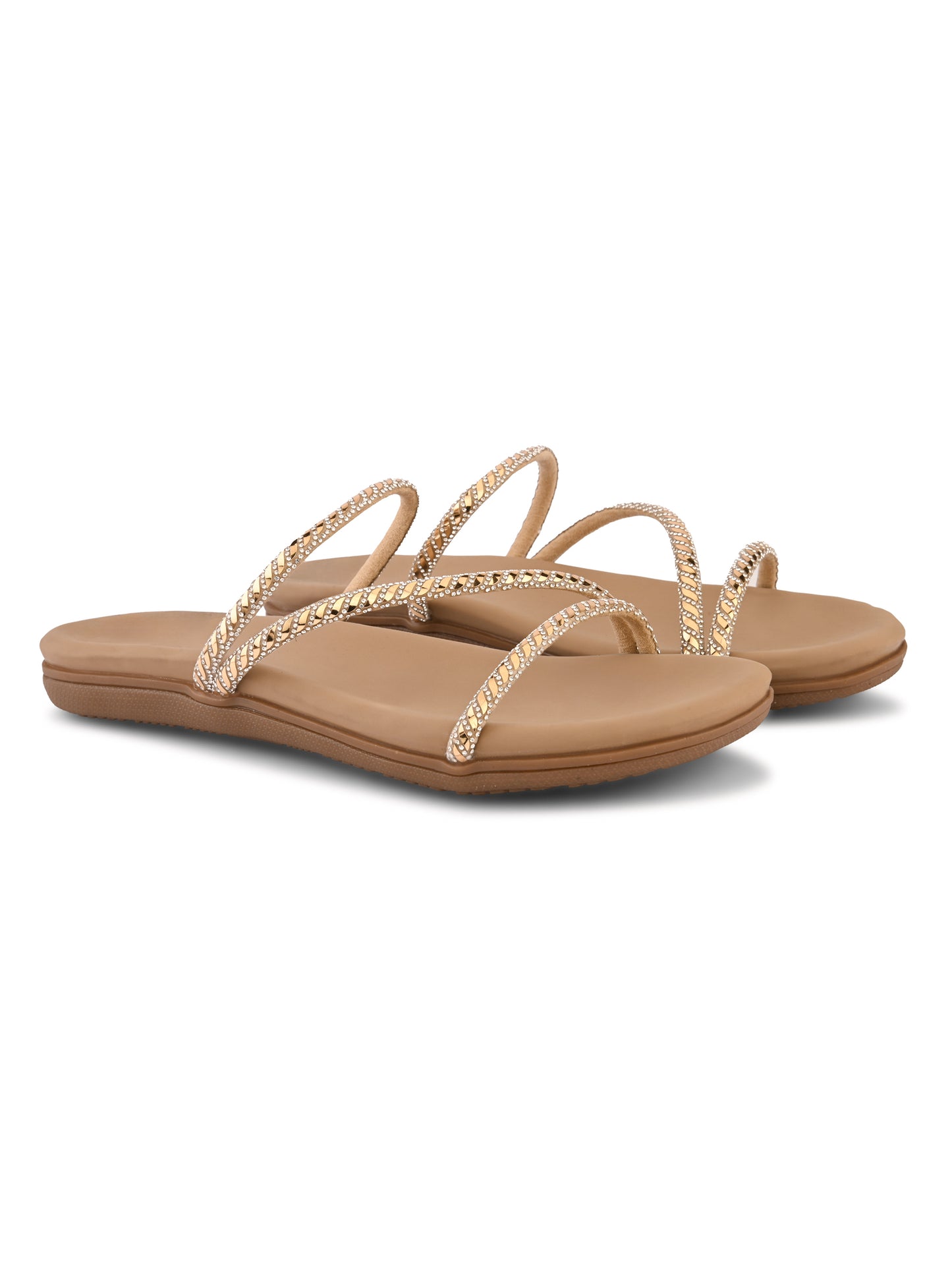 Beige Ravis Z Strap Slipper for Women Detail Shot Ravis Footwear