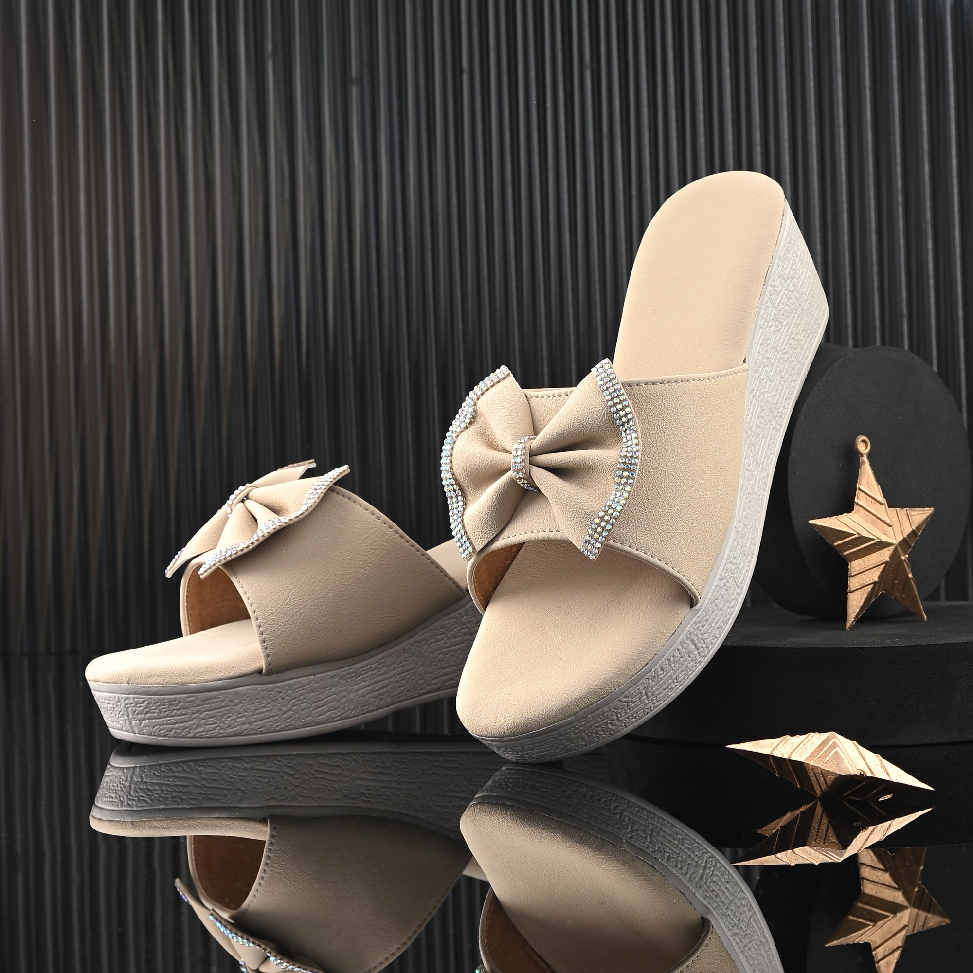 Bow Block Heel