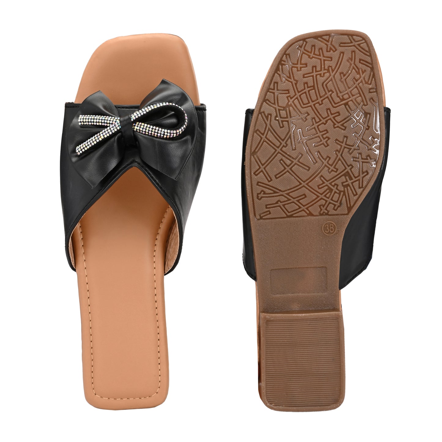 RAVIS Glam Bow Slip-On Flats