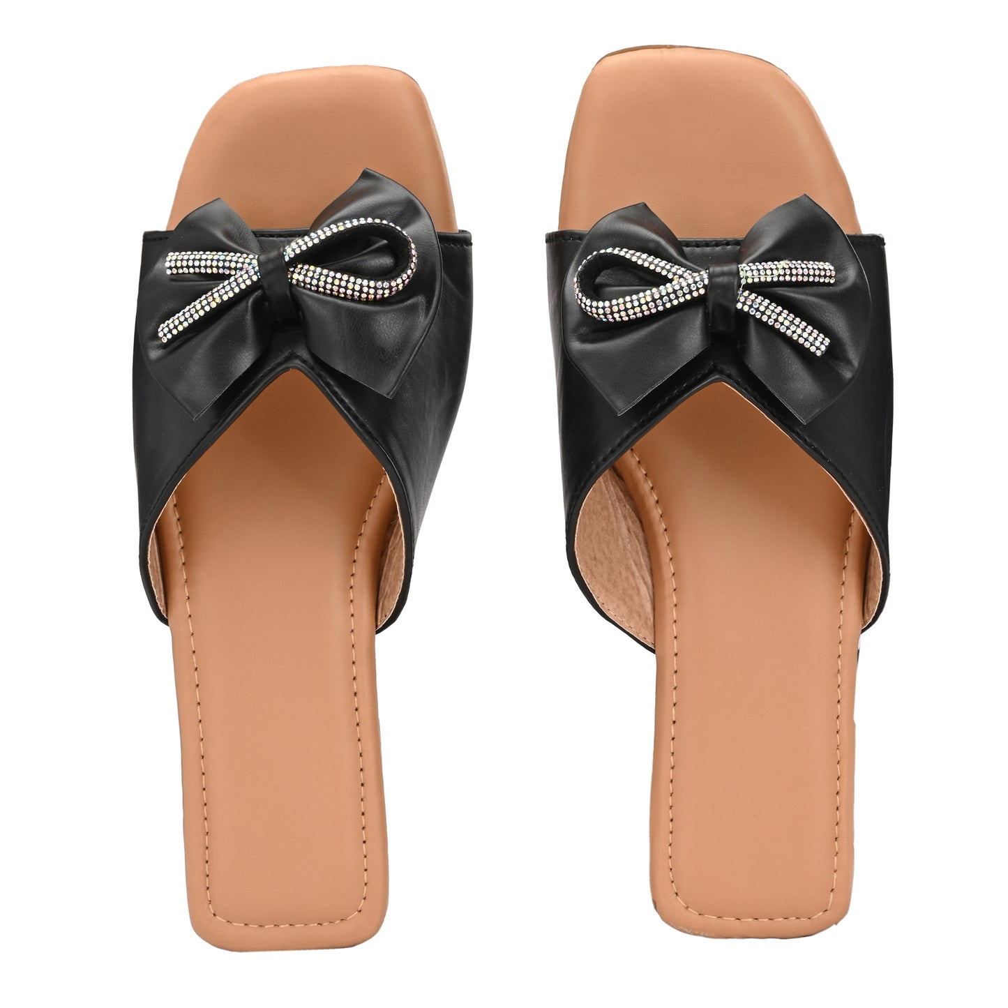 RAVIS Glam Bow Slip-On Flats