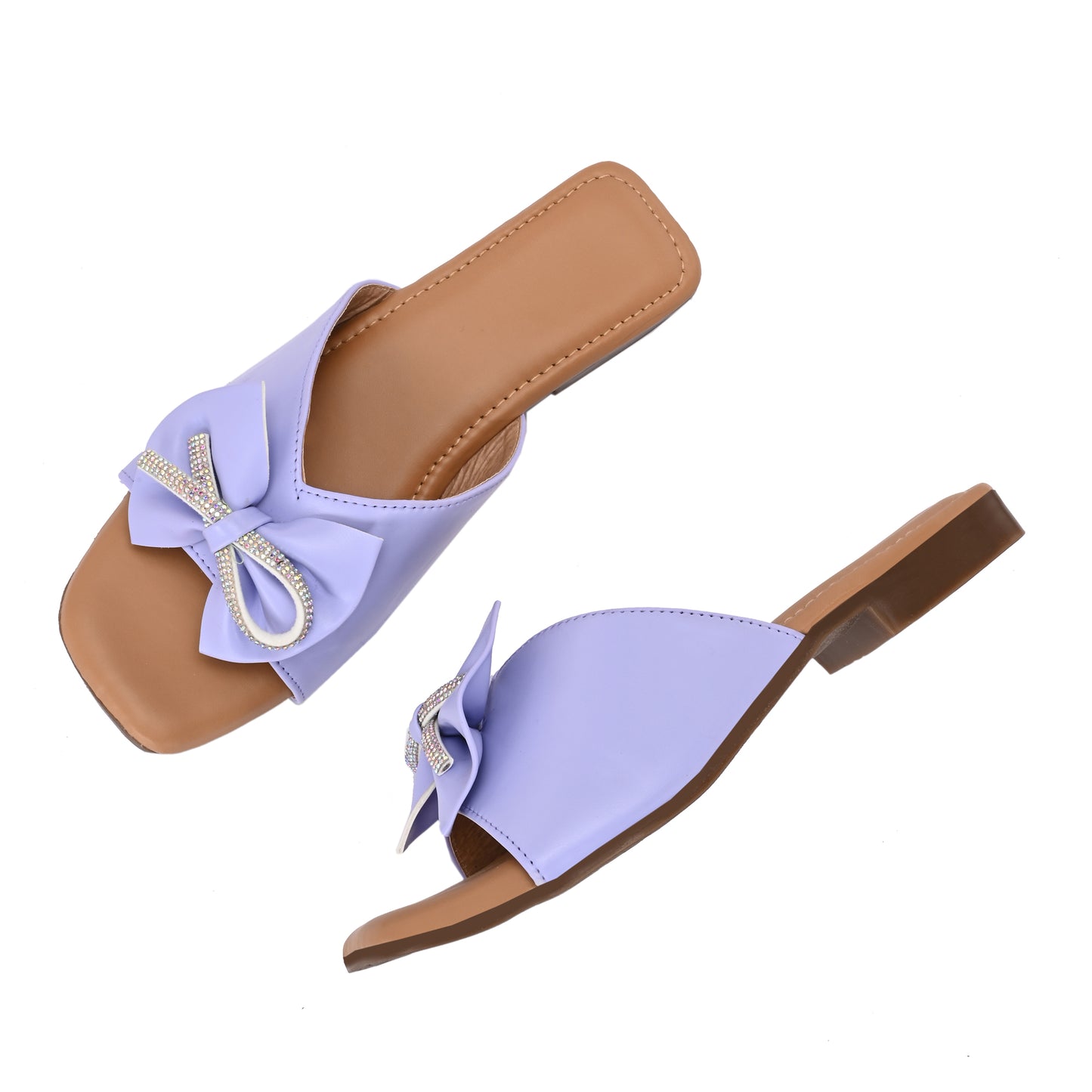 RAVIS Glam Bow Slip-On Flats