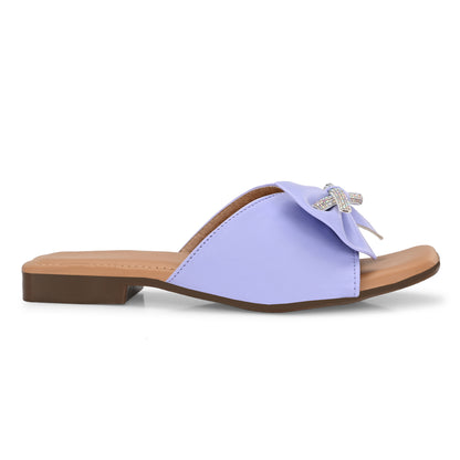 RAVIS Glam Bow Slip-On Flats