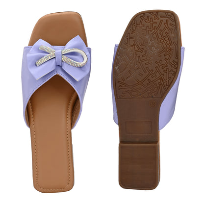 RAVIS Glam Bow Slip-On Flats